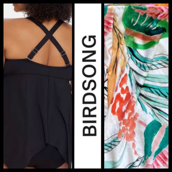 NWT Bare Necessities Birdsong Shark Bite Lanai Tankini Top - Picture 2 of 8